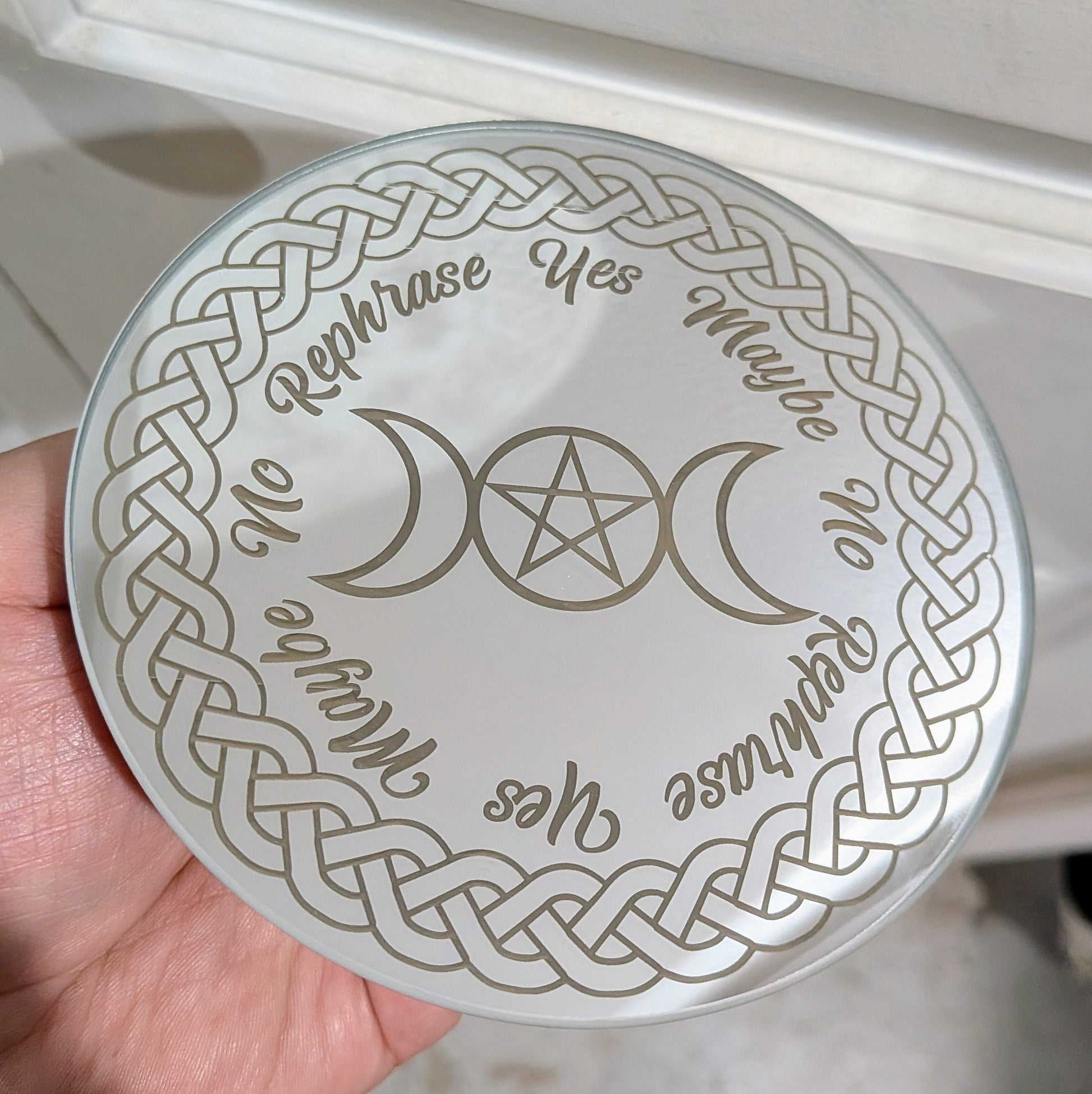 Pendulum Board, Glass Mirror, 5"